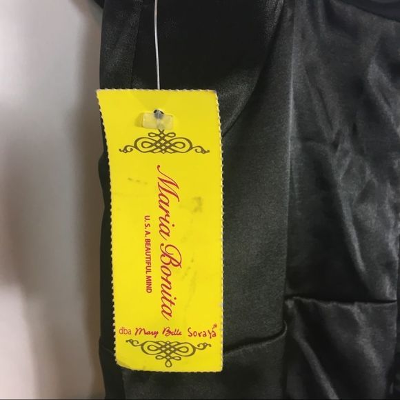 Maria Bonita Black OneShoulder CocktailParty Dress‎ - Picture 7 of 7